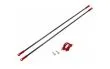 Rakonheli Heckstreben Carbon/Aluminium in rot für Blade 230s
