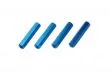 Abstandshalter M3 aus Aluminium in blau 4Stück 25mm