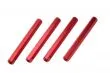 Abstandshalter M3 aus Aluminium in rot 4Stück 45mm