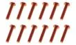 M3 Linsenkopfschraube M3x16mm aus Aluminium in rot eloxiert 10Stück