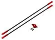 Rakonheli Heckstreben Carbon/Aluminium in rot für Blade 250CFX