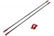 Rakonheli Heckstreben aus Carbon Aluminium in rot für Blade 200S
