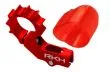Rakonheli 6mm Heckmotorhalterung Aluminium in rot für 2mm Heckrohr für Blade mSRX/S, mCPX/V2/S, Nano CPX/CPS/S2/S3