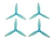 HQ Durable Prop Propeller 5X4,5X3V3 aus Poly Carbonate in blau transparent je 2CW und 2CCW