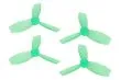 Rakonheli Propellerset 3Blatt 2222 in transparentem grün 4Stück (2xCW und 2xCCW, 1,5mm Welle) für Blade Torrent 110 FPV