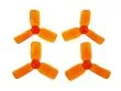 3Blatt Propeller 2030 in transparentem rot 4Stück (2xCW und 2xCCW für 1,5mm Welle)
