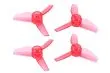 Rakonheli Propellerset 3Blatt 40mm in transparentem rot 4Stück für Brushless Whoop FPV 1,5mm Welle