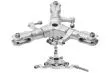 Rakonheli 3Blatt Rotorkopf Set aus Aluminium in silber für Blade 180CFX Trio