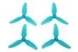 HQ Durable Prop Propeller T2,5X2,5X3 aus Poly Carbonate in blau transparent je 2CW+2CCW