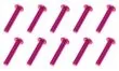 M3 Linsenkopfschraube M3x16mm aus Aluminium in pink eloxiert 10Stück