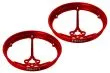 Rakonheli Propellerschützer aus Aluminium in rot 40mm für Rakonheli Tuning Rahmen für Blade Inductrix FPV Brushless