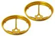 Rakonheli Propellerschützer aus Aluminium in gelb 40mm für Rakonheli Tuning Rahmen für Blade Inductrix FPV Brushless