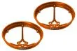 Rakonheli Propellerschützer aus Aluminium in orange 40mm für Rakonheli Tuning Rahmen für Blade Inductrix FPV Brushless