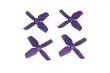 HQ Micro Whoop Vierblatt Propeller 1,2x1,3x4 (31mm) 2xCW und 2xCCW für 1mm Welle in violett