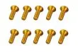 M3 Senkkopfschraube M3x10mm aus Aluminium in gelb/gold eloxiert 10Stück