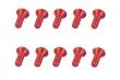 M3 Senkkopfschraube M3x6mm aus Aluminium in rot eloxiert 10Stück
