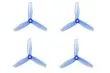 Gemfan FPV Race Propeller HULKIE POPO quick swap 5055 5×5,5x3 in blau transparent