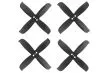 Gemfan Hulkie 4 Blatt Propeller 2 Zoll 2036 / 2X3,6X4 für 1,5mm Welle je 4xCW und 4xCCW in schwarz