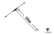 TBS Crossfire Immortal T-Antenne V2 EXTRA Extended (220mm) für Crossfire Empfänger