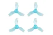 BetaFPV Gemfan 31mm 3Blatt Whoop Propeller 1,0mm Welle in blau transparent für Meteor65