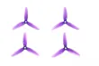 HQ Durable Prop Propeller 4X4,3X3V1S aus Poly Carbonate in violet transparent je 2CW+2CCW