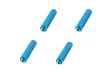 Abstandshalter / Spacer / Standoff M3 Aluminium eloxiert gerändelt in türkis 4Stück 30mm