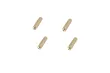 Abstandshalter / Spacer / Standoff M3 Aluminium eloxiert gerändelt in gold 4Stück 10mm