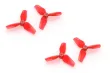 HQ Micro Whoop 3Blatt Propeller 35mm 2xCW und 2xCCW für 1mm Welle in rot transparent