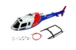 Microheli Scale Rumpf AS-350 in weiß/blau/rot für Blade 230S und 230S V2