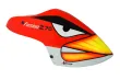 Microheli Fiberglas Haube Angry Bird im rotem Design für Blade Fusion 270