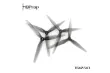 HQ Propeller T6X2,5X3 Poly Carbonate für 1,9/1,5/1,9mm Welle in hell grau je 2CW+2CCW
