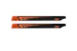1st Hauptrotorblätter aus CFK 380mm in neon Orange
