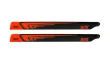 1st Hauptrotorblätter aus CFK 520mm in neon Orange