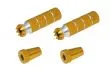 Steuerknüppelendstück / Gimbal Stick End / Typ B in gold mit M4 Gewinde 2Stück