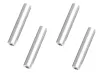 Abstandshalter / Spacer / Standoff M3 Aluminium eloxiert glatt in silber 4Stück 40mm