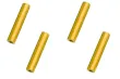 Abstandshalter / Spacer / Standoff M3 Aluminium eloxiert glatt in gold 4Stück 35mm