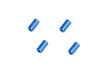 Abstandshalter / Spacer / Standoff M3 Aluminium eloxiert glatt in blau 4Stück 10mm