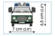COBI Klemmbausteine Auto BARKAS B1000 POLIZEI - 157 Teile