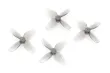 HQ Micro Whoop 4Blatt Propeller 40mm in Grau 1mm Shaft Poly Carbonate 2xCW und 2xCCW