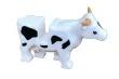 Klemmbausteine Tier Kuh in weiß mit schwarzen Flecken
