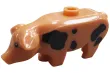 Klemmbausteine Tier Schwein gefleckt in hellbraun