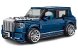 MouldKing Klemmbausteine blaue Luxus Limousine - 474 Teile mit stapelbarer Displaybox/Sammelbox 19,5x9,5x8,5cm