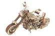 Lasercut Holzbausatz Funktionsmodell Cruiser Motorrad - 420 Teile