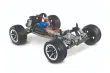 Traxxas Rustler schwarz 1/10 2WD Stadium-Truck RTR Brushed, mit Akku und 4A USB-C-Lader