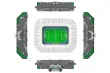CaDa Klemmbausteine - Fußballstadion Juventus Stadium / Allianz Stadium - 3638 Teile