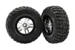 Traxxas Tuning Kumho Reifen auf Felgen in Satin chrom 2Stück vorne für Slash und Ford F-150 Raptor Fox 1/10 Traxxas Tuning Kumho Reifen auf Felgen in Satin chrom 2Stück vorne für Slash und Ford F-150 Raptor Fox 1/10