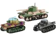 COBI Klemmbausteine Panzer Museum Set Renault R35, Valentine IX und Panzer I - 595 Teile