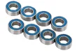 Traxxas Ersatzteile Kugellager 4x8x3mm mit Gummidichtung in blau 8Stück für E-Revo und Slash 1/16