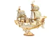 Lasercut Holzbausatz Standmodell Japanisches Diplomatenschiff 91 Teile