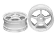 Tamiya RC Ersatzteile für TT02 Felgen 5-Speichen in weiß 26mm 2Stück